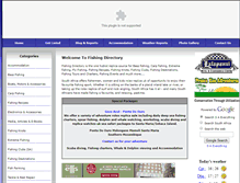 Tablet Screenshot of fishingdirectory.co.za